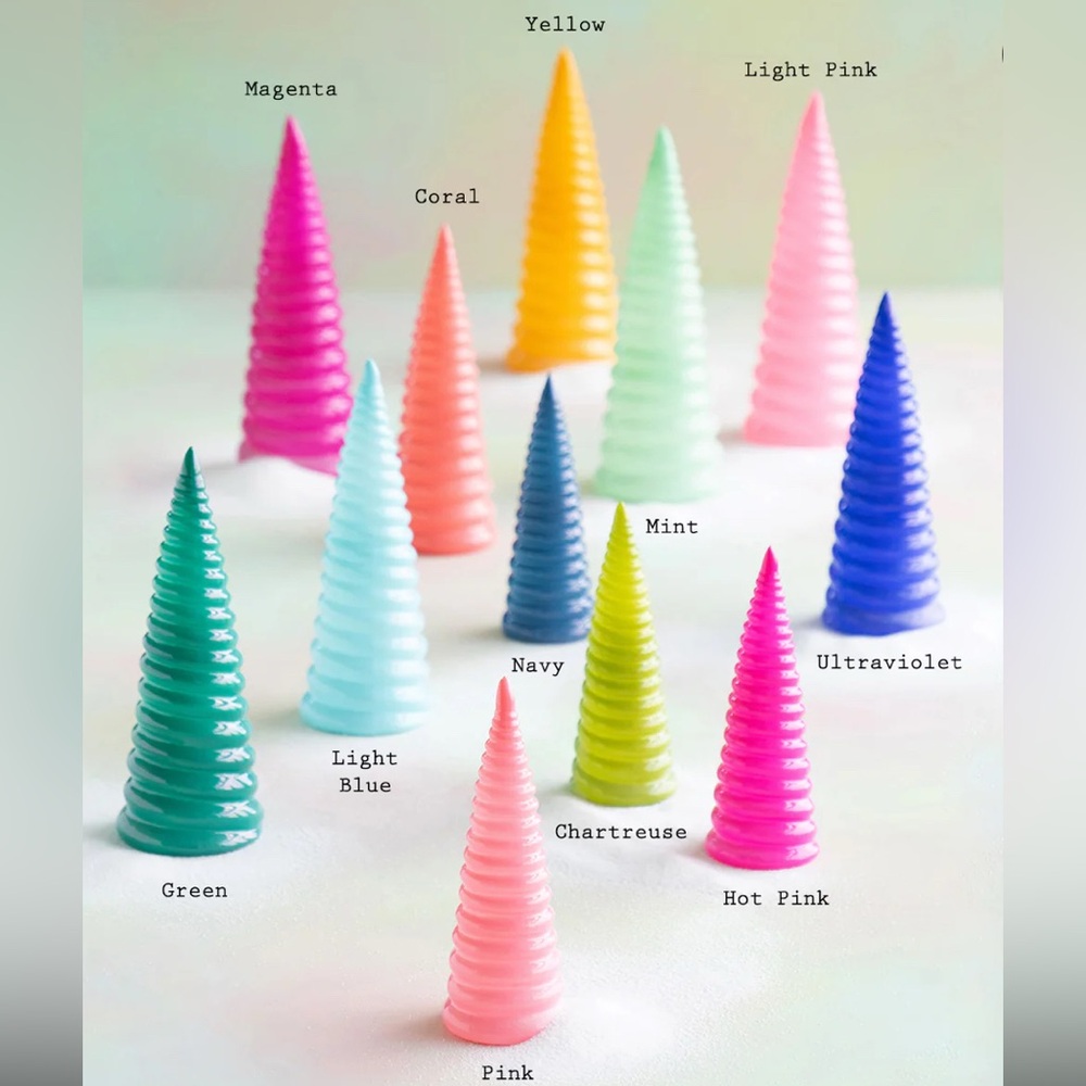 Glitterville Colorful Spiral Holiday Tree Set